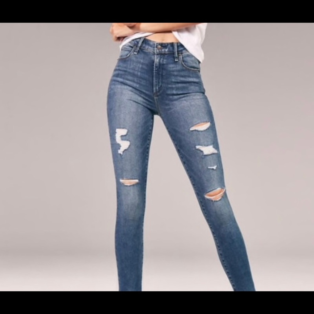 ABERCROMBIE high rise skinny jeans
